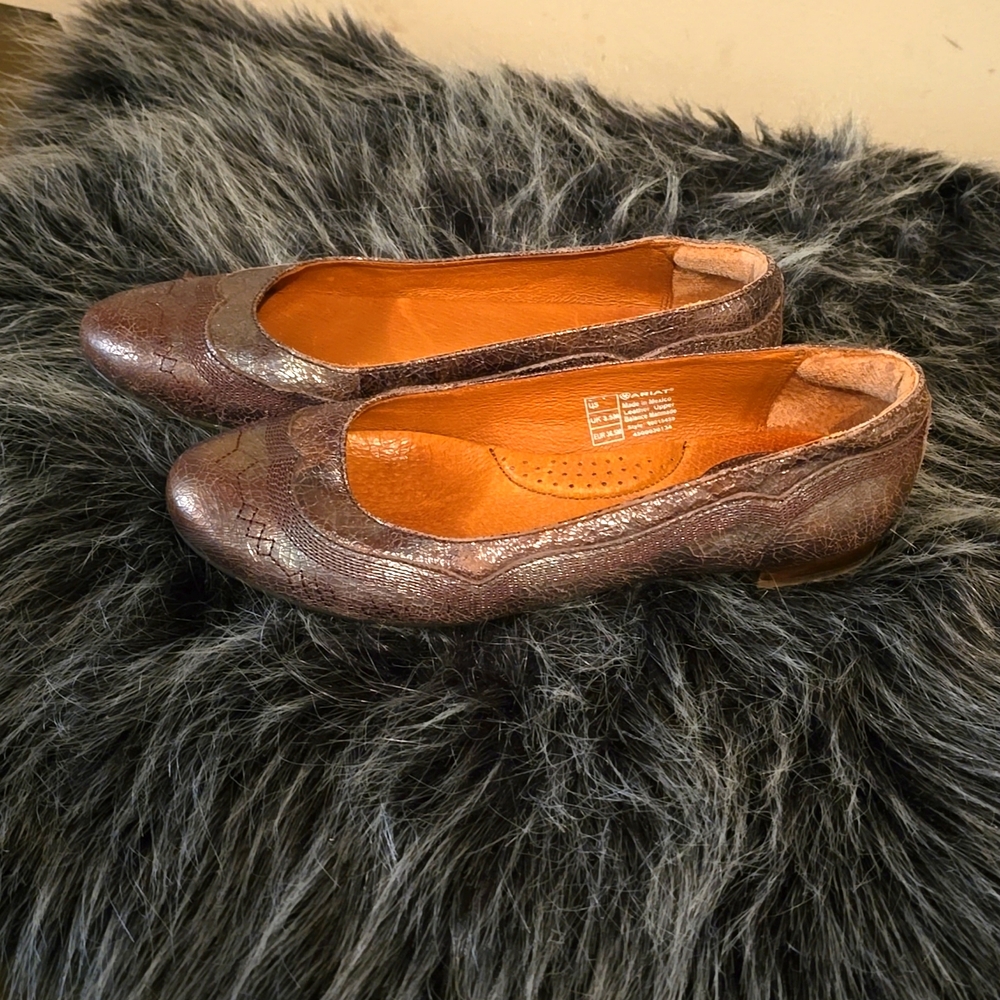 Ariat Brown Snakeskin Flats